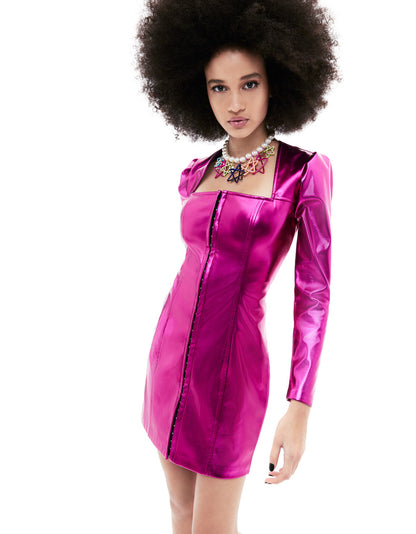 STACY MINI DRESS PINK - APPAREL - Betsey Johnson