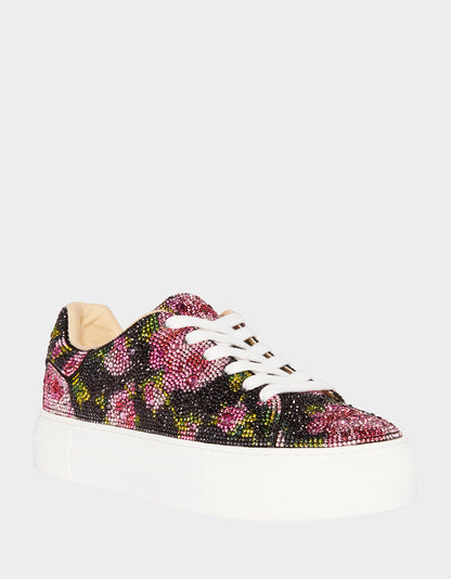 SIDNY BLACK PINK FLORAL - SHOES - Betsey Johnson