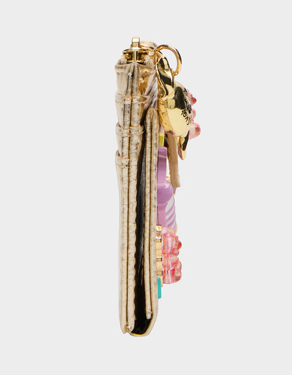 CANDY BIFOLD WALLET GOLD - HANDBAGS - Betsey Johnson