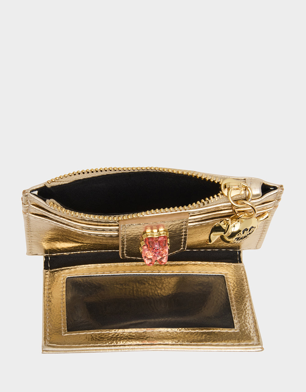 CANDY BIFOLD WALLET GOLD | Holiday Wallets – Betsey Johnson