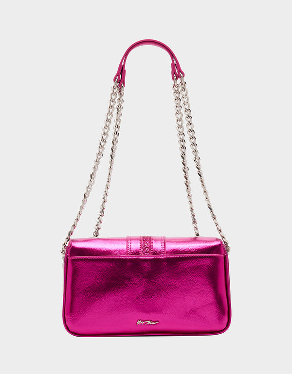 Emma Jones Chain Metal Ring Handle Rhinestones Bucket Purse Bags - Pink in  Bags, Backpacks, Handbags & Wallets - $65.91