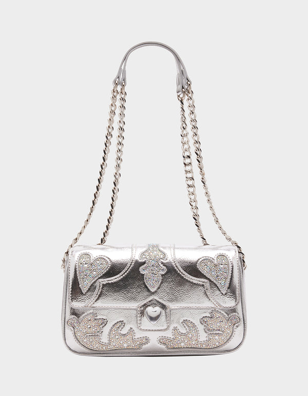 Premium Rhinestone Cross Western Embroidered Concealed Carry Handbag Purse  | Texas West