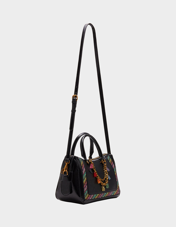 SPARKLER CONVERTIBLE BAG FLORAL MULTI | Floral Rhinestone Crossbody Bag – Betsey  Johnson