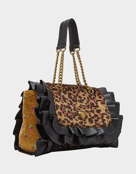 KAREN MILLEN Regent Leopard Print Bag | Endource