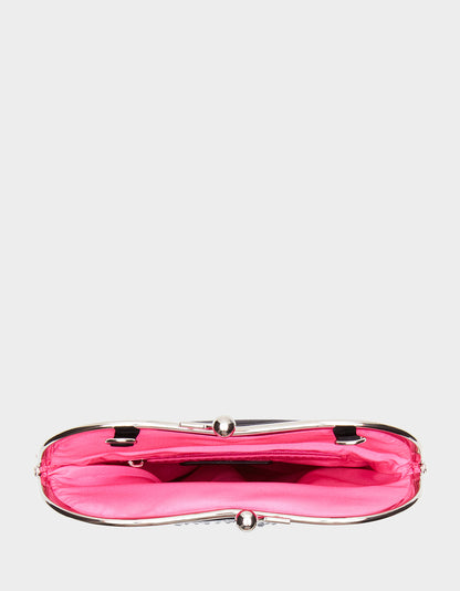 FRINGE HEART BAG BLACK - HANDBAGS - Betsey Johnson
