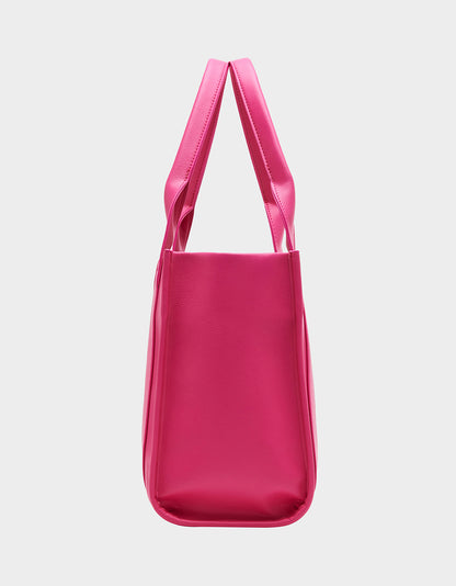 SKULLY DEBOSS TOTE PINK - HANDBAGS - Betsey Johnson