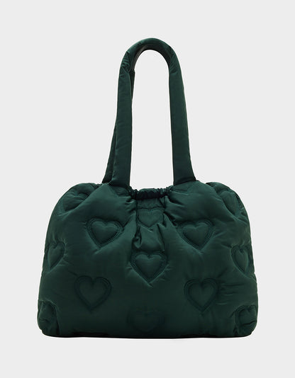 BUNGEE JUMP NYLON TOTE GREEN - HANDBAGS - Betsey Johnson