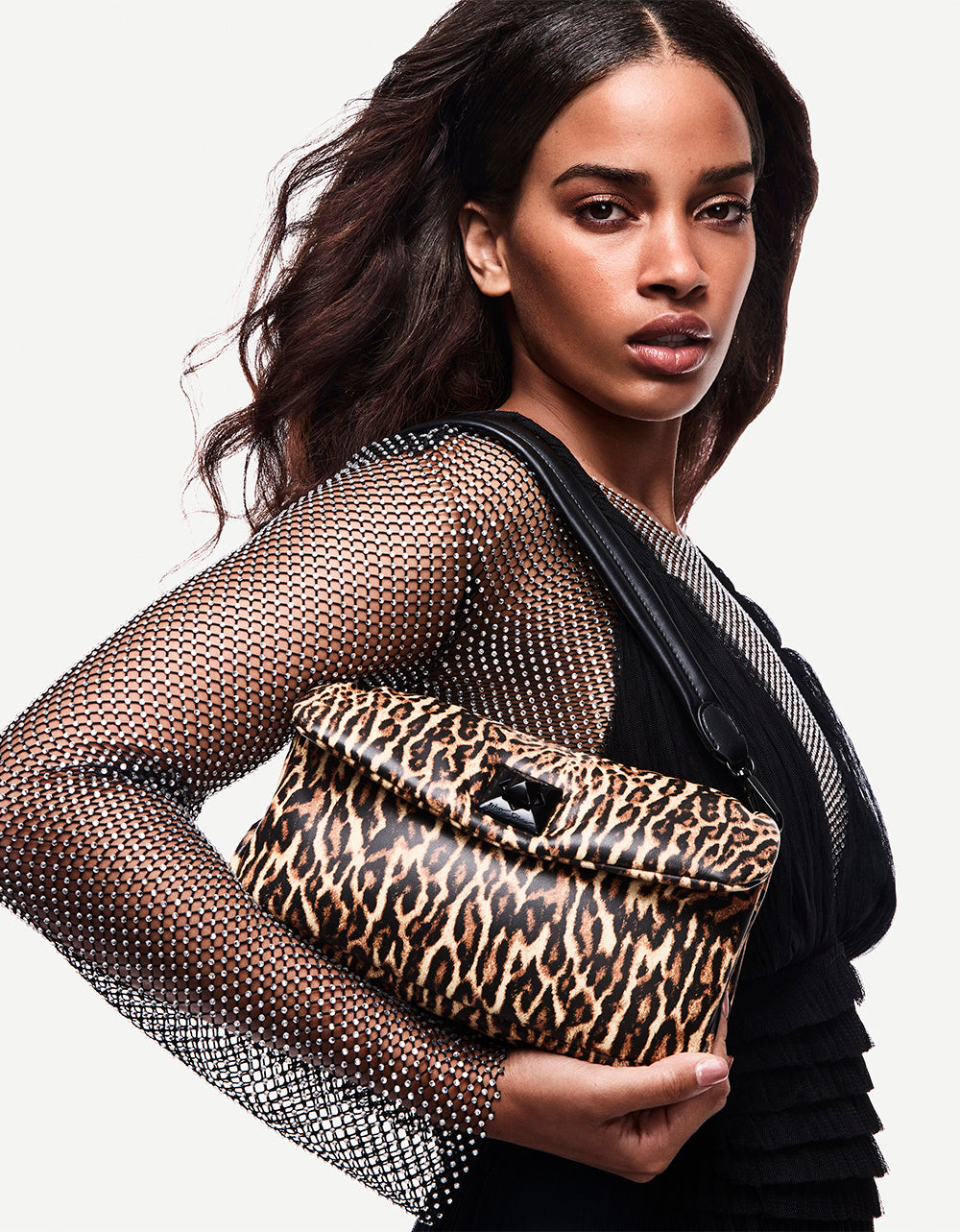 PUFFED FLAP SHOULDER LEOPARD - HANDBAGS - Betsey Johnson