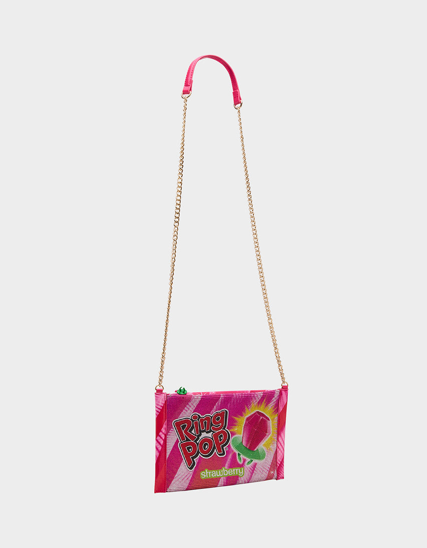 RING POP® PARTY POUCH PINK - HANDBAGS - Betsey Johnson