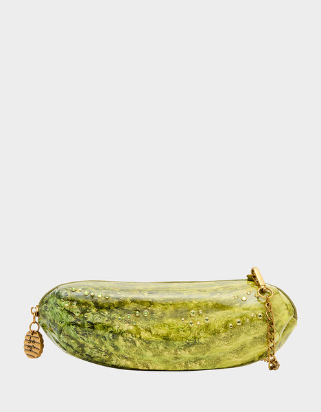 betsey johnson succulent purse A BIG DILL GREEN Women's Kitsch Food Dill Pickle Crossbody Handbag – Betsey Johnson