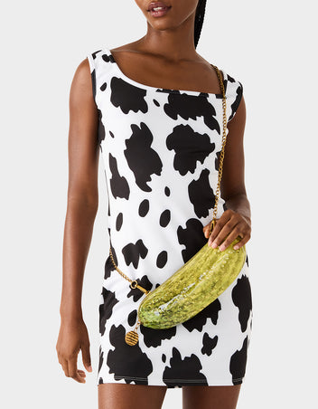A BIG DILL GREEN Women's Kitsch Food Dill Pickle Crossbody Handbag