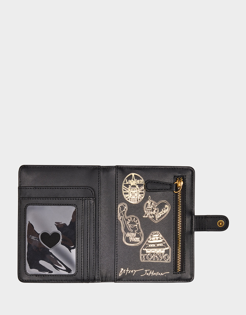FOREVER HOME WALLET BLACK/MULTI - HANDBAGS - Betsey Johnson