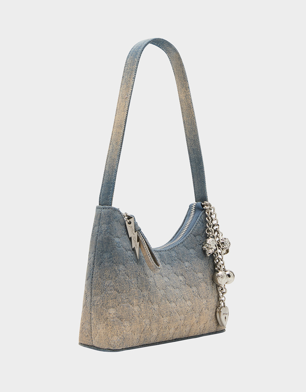 HEADLINER DEBOSS SHOULDER BAG DENIM - view 2