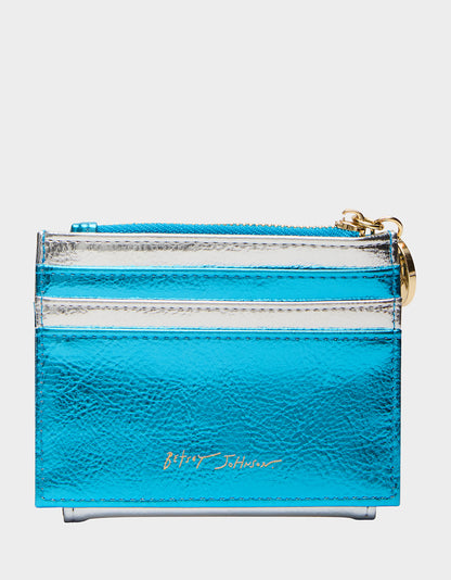 MAZEL TOV WALLET BLUE/MULTI - HANDBAGS - Betsey Johnson