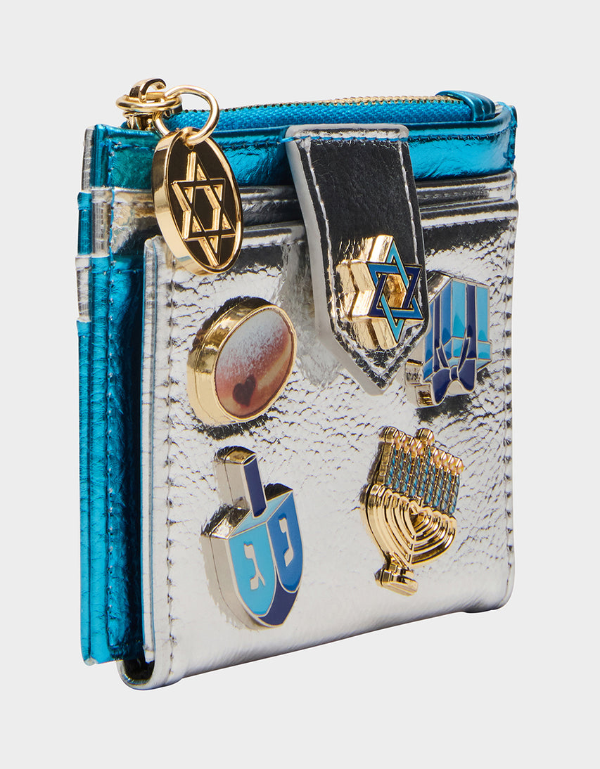 MAZEL TOV WALLET BLUE/MULTI - HANDBAGS - Betsey Johnson