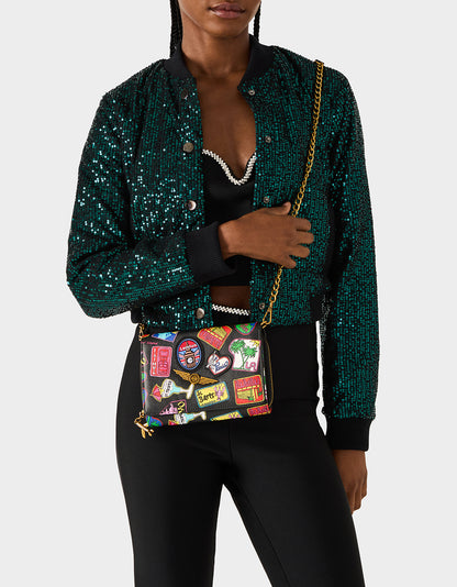 JET SET WALET ON CHAIN MULTI - HANDBAGS - Betsey Johnson