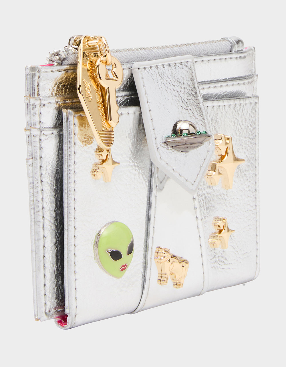 SPACE OUT WALLET SILVER - HANDBAGS - Betsey Johnson