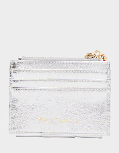 SPACE OUT WALLET SILVER - HANDBAGS - Betsey Johnson