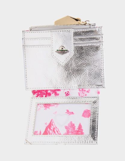SPACE OUT WALLET SILVER - HANDBAGS - Betsey Johnson