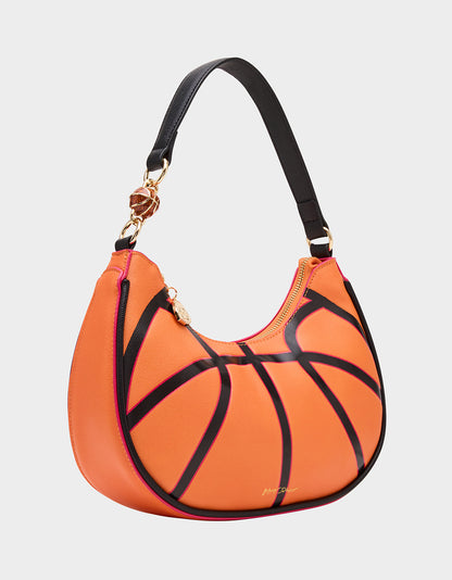 SLAM DUNK SHOULDER BAG ORANGE - HANDBAGS - Betsey Johnson