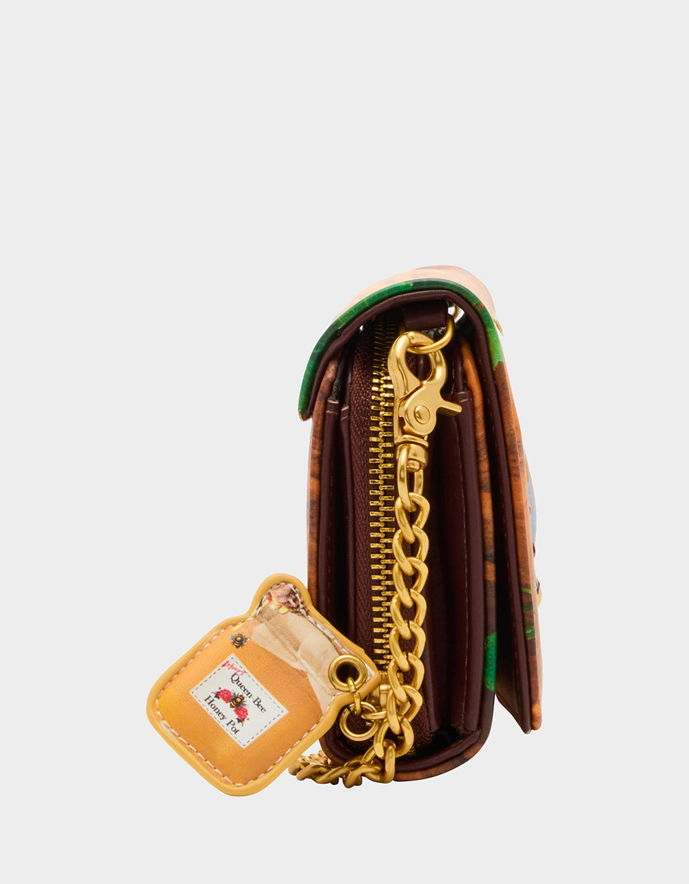 KITSCH CHAR-CUTE-ERIE WALLET ON CHAIN MULTI Women's Food Themed