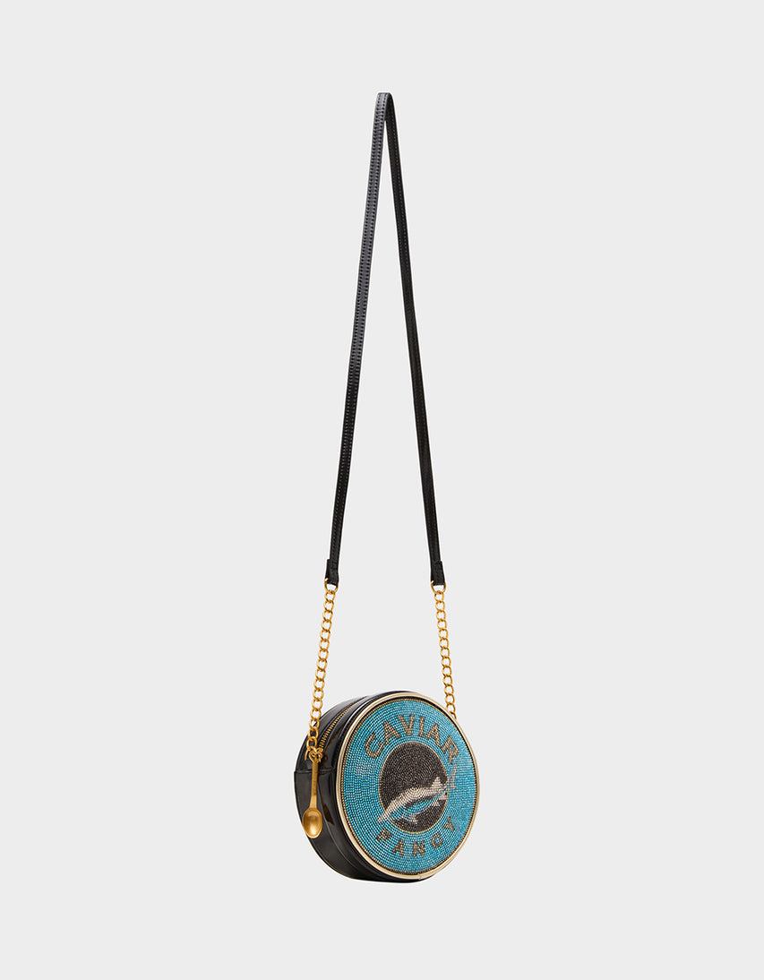 KITSCH CAVIAR CROSSBODY BLUE - HANDBAGS - Betsey Johnson