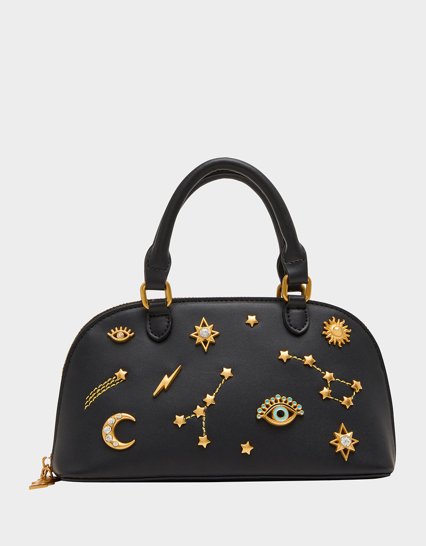 CELESTIAL MINI DOME BLACK - HANDBAGS - Betsey Johnson
