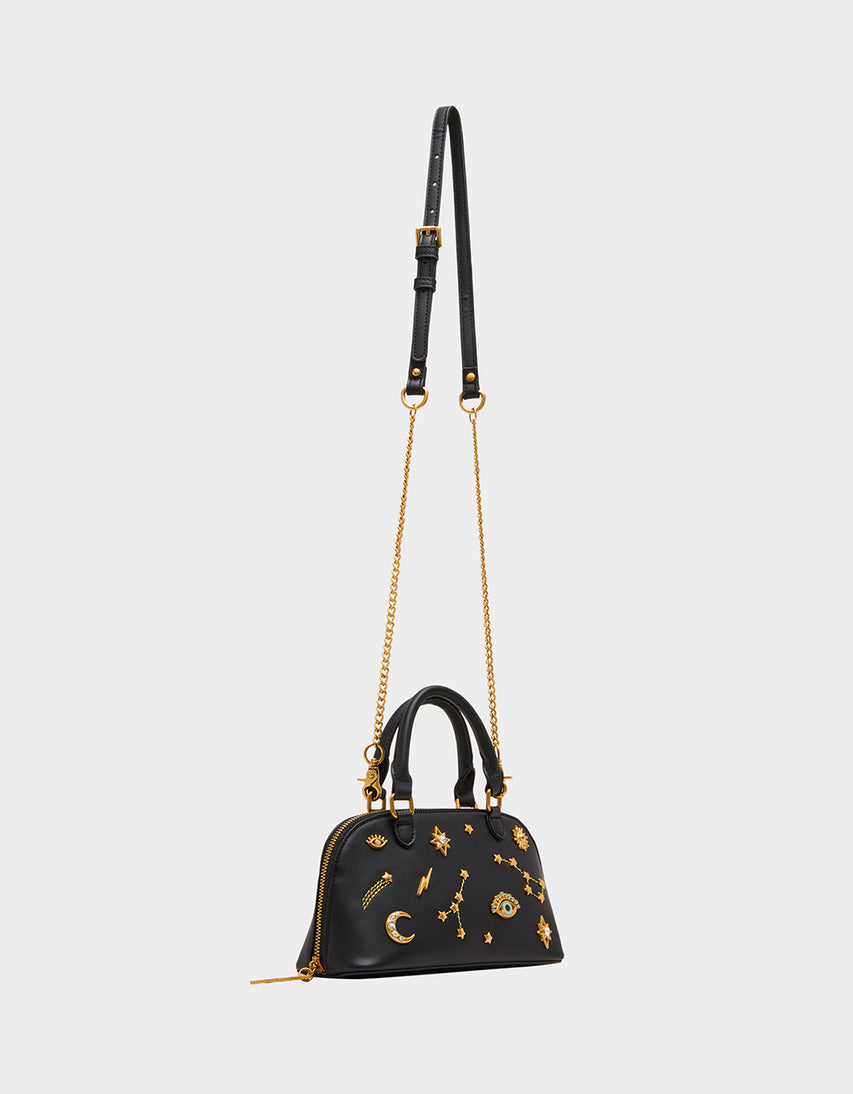 CELESTIAL MINI DOME BLACK - HANDBAGS - Betsey Johnson