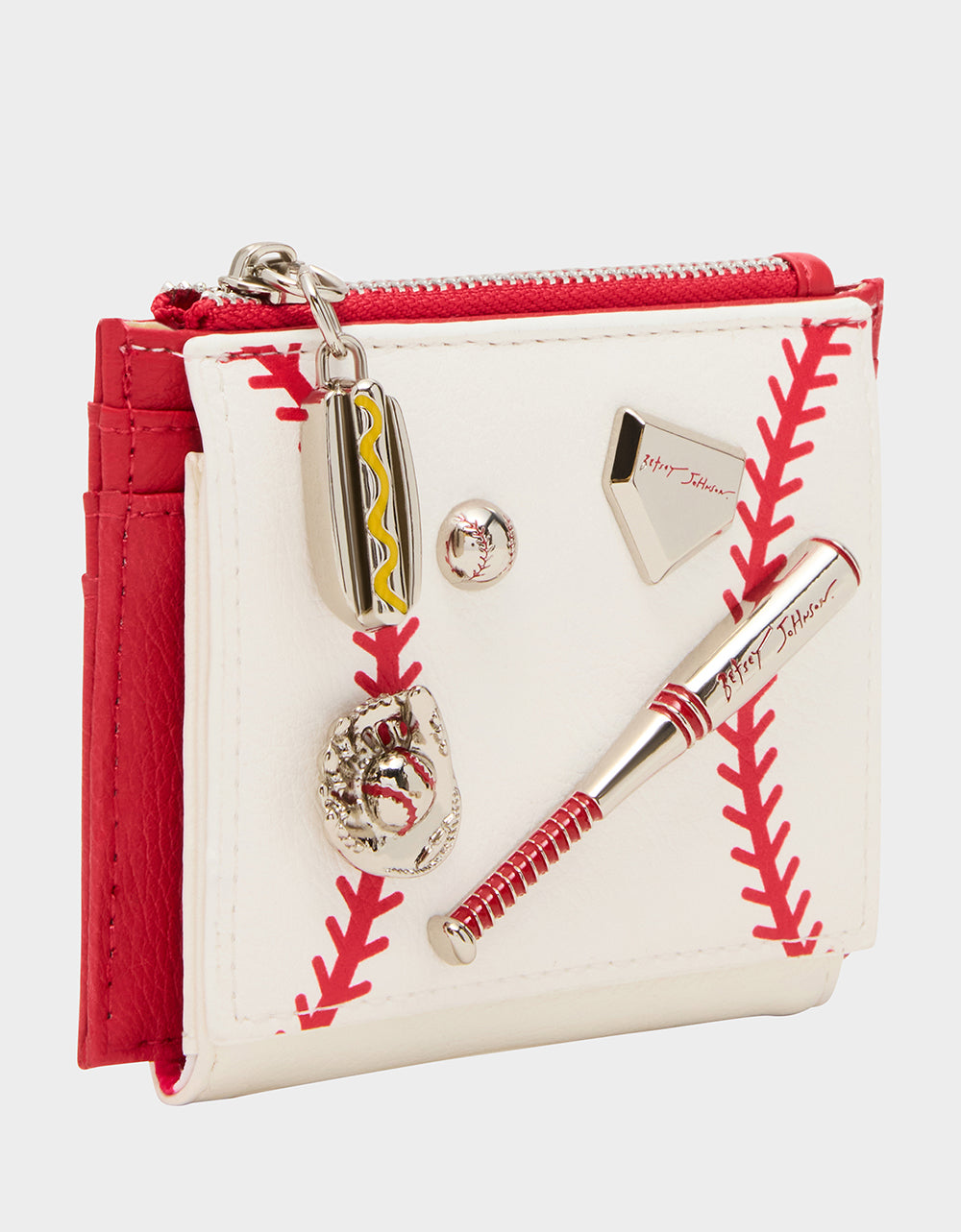 PLAYING THE FIELD WALLET CREAM - HANDBAGS - Betsey Johnson