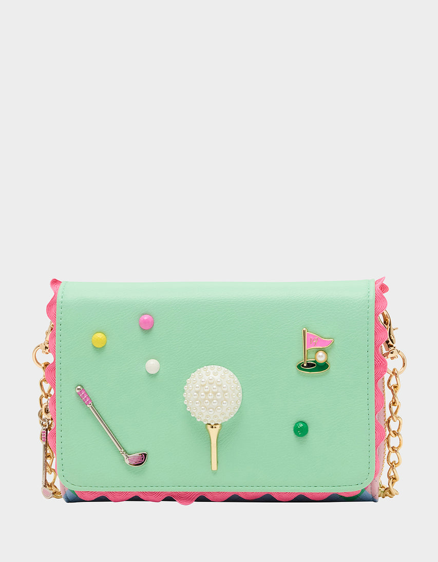 GONE CLUBBING WALLET ON CHAIN MULTI - HANDBAGS - Betsey Johnson
