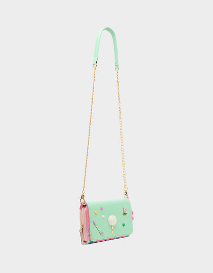 GONE CLUBBING WALLET ON CHAIN MULTI - HANDBAGS - Betsey Johnson