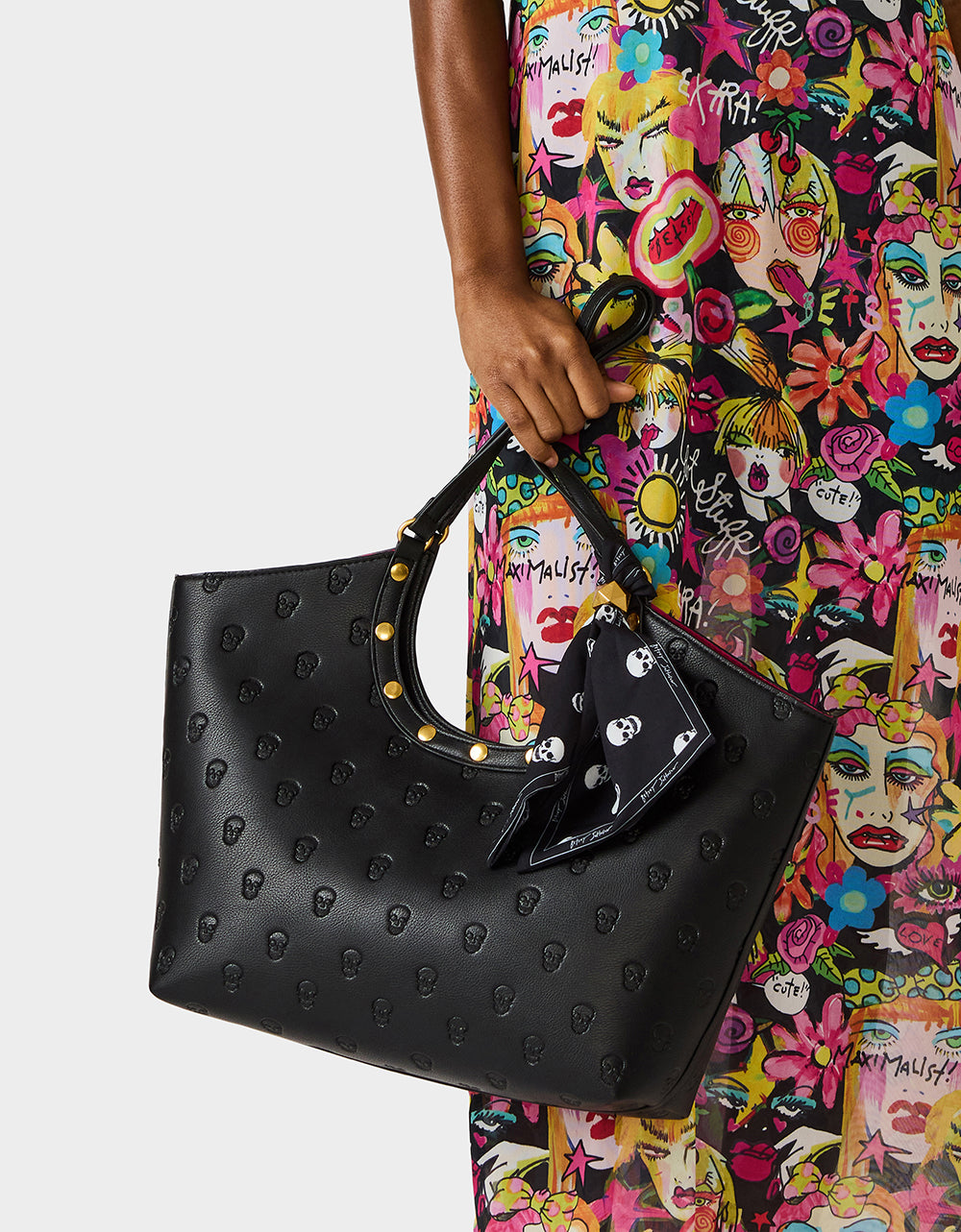 GET AHEAD TOTE BLACK - HANDBAGS - Betsey Johnson - view 7