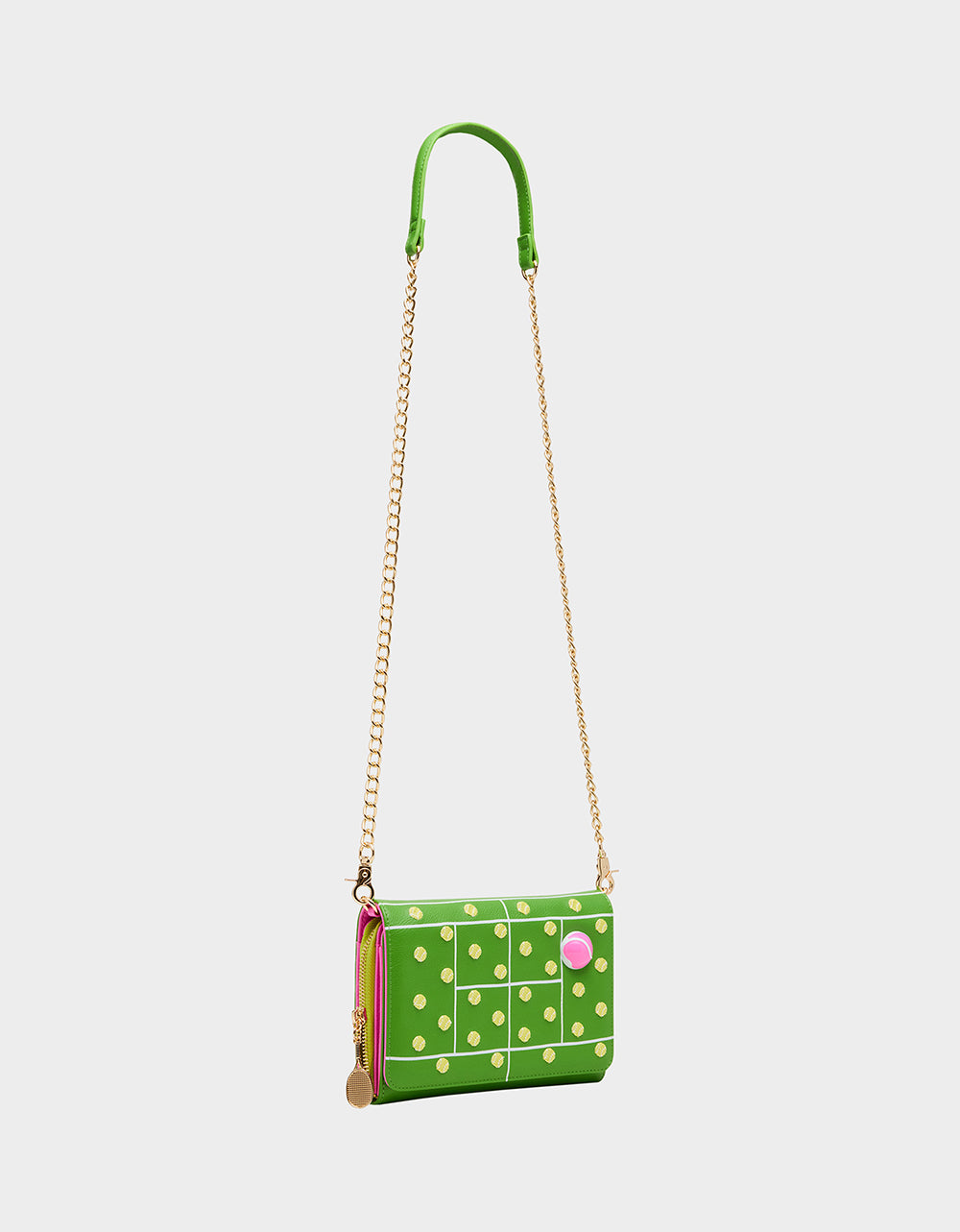 NET WORTH WALLET ON CHAIN GREEN - HANDBAGS - Betsey Johnson - view 3