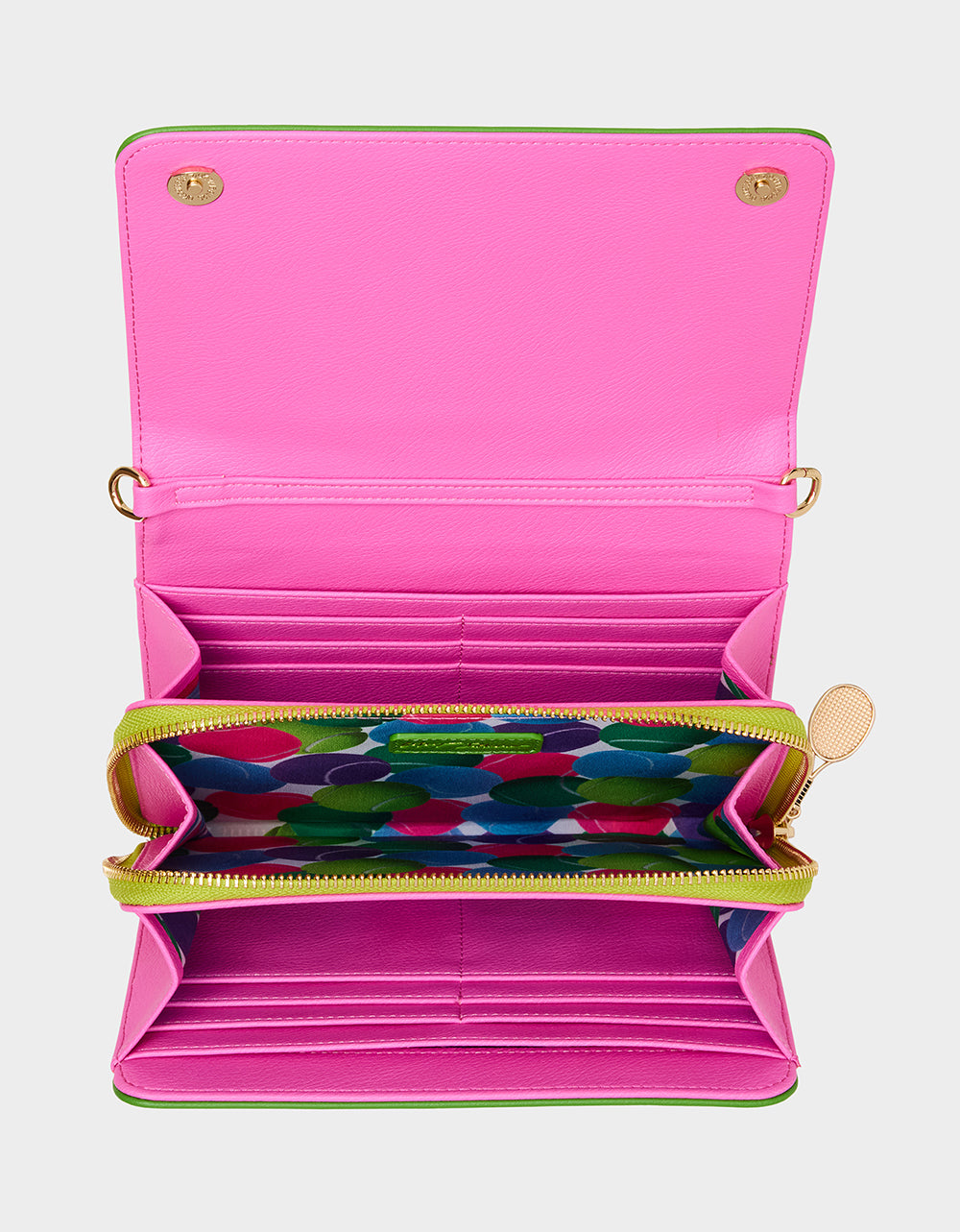 NET WORTH WALLET ON CHAIN GREEN - HANDBAGS - Betsey Johnson - view 5