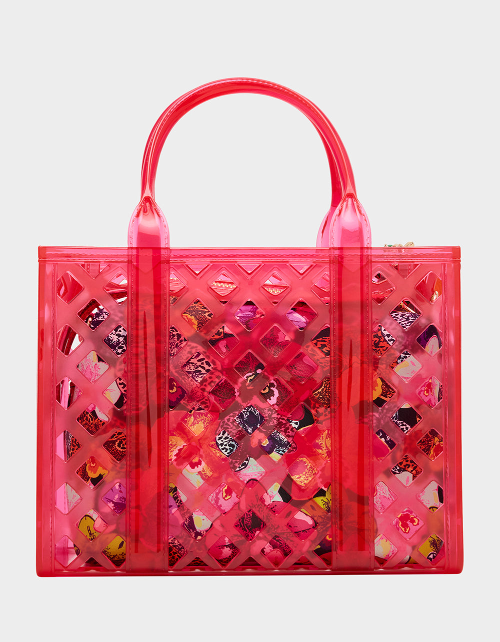 JAMMIN CLEAR SATCHEL PINK - HANDBAGS - Betsey Johnson