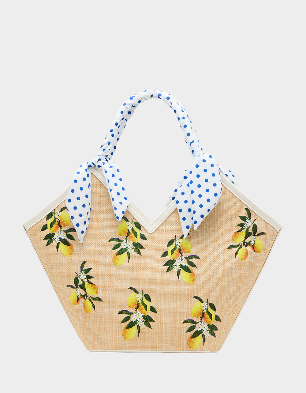 DON'T BE TARTY TOTE NATURAL - HANDBAGS - Betsey Johnson