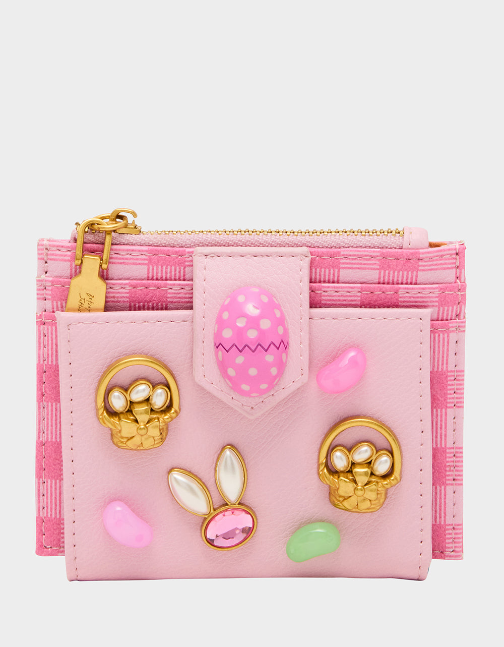 A TISKET A TASKET WALLET PINK MULTI - HANDBAGS - Betsey Johnson