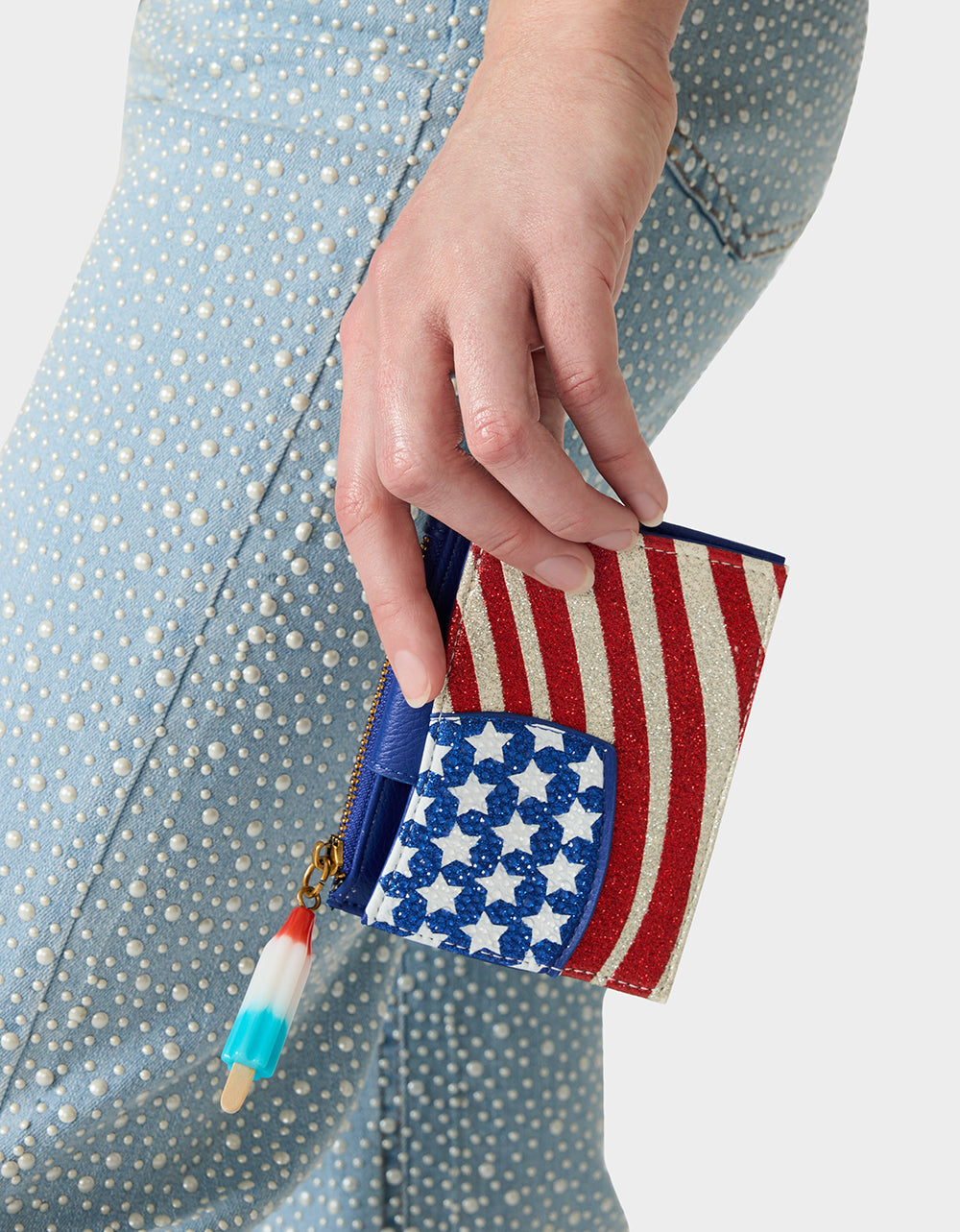 RED, WHITE & BETSEY WALLET RED/WHITE/BLUE - HANDBAGS - Betsey Johnson - view 2