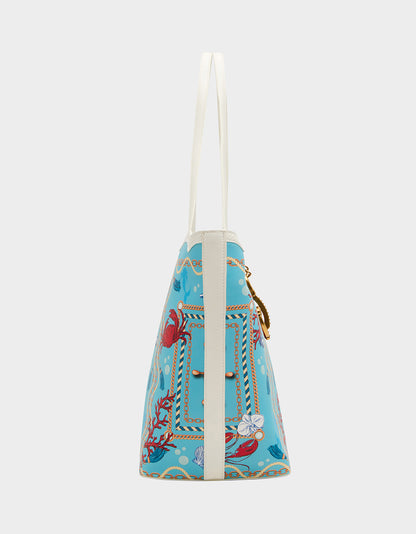 NAUTI & NICE TOTE BLUE/MULTI - HANDBAGS - Betsey Johnson
