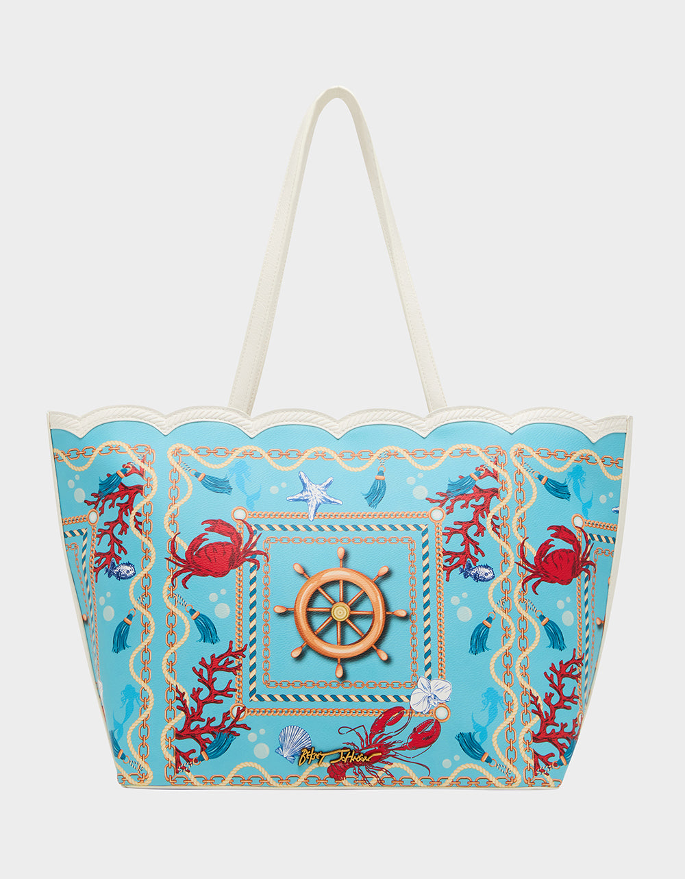NAUTI & NICE TOTE BLUE/MULTI - HANDBAGS - Betsey Johnson - view 5