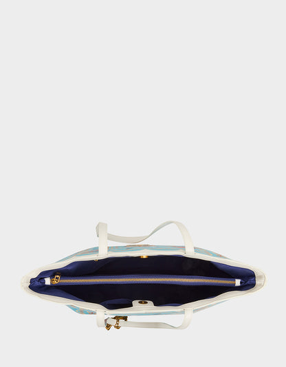 NAUTI & NICE TOTE BLUE/MULTI - HANDBAGS - Betsey Johnson