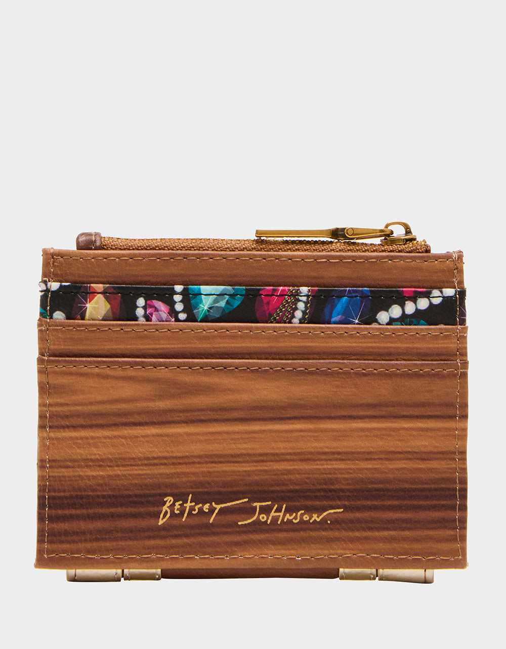 X MARKS THE SPOT WALLET BROWN - HANDBAGS - Betsey Johnson - view 6