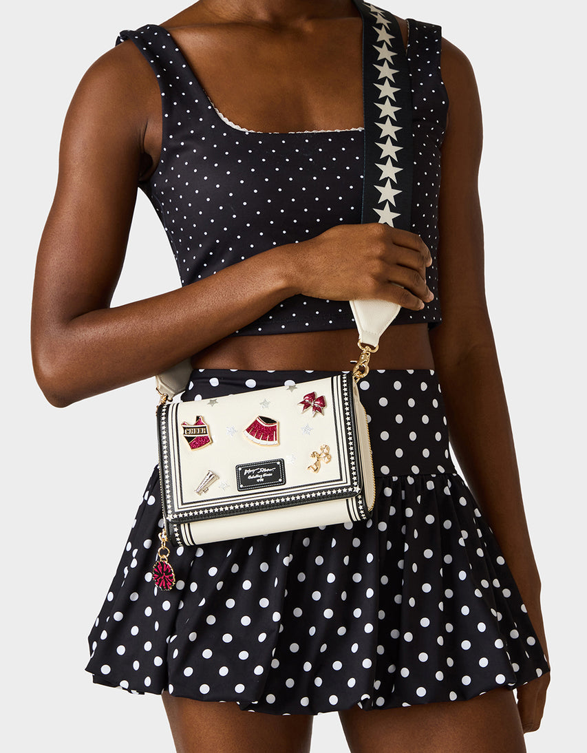 SHAKE YOUR POM POMS WALLET ON CHAIN MULTI - HANDBAGS - Betsey Johnson