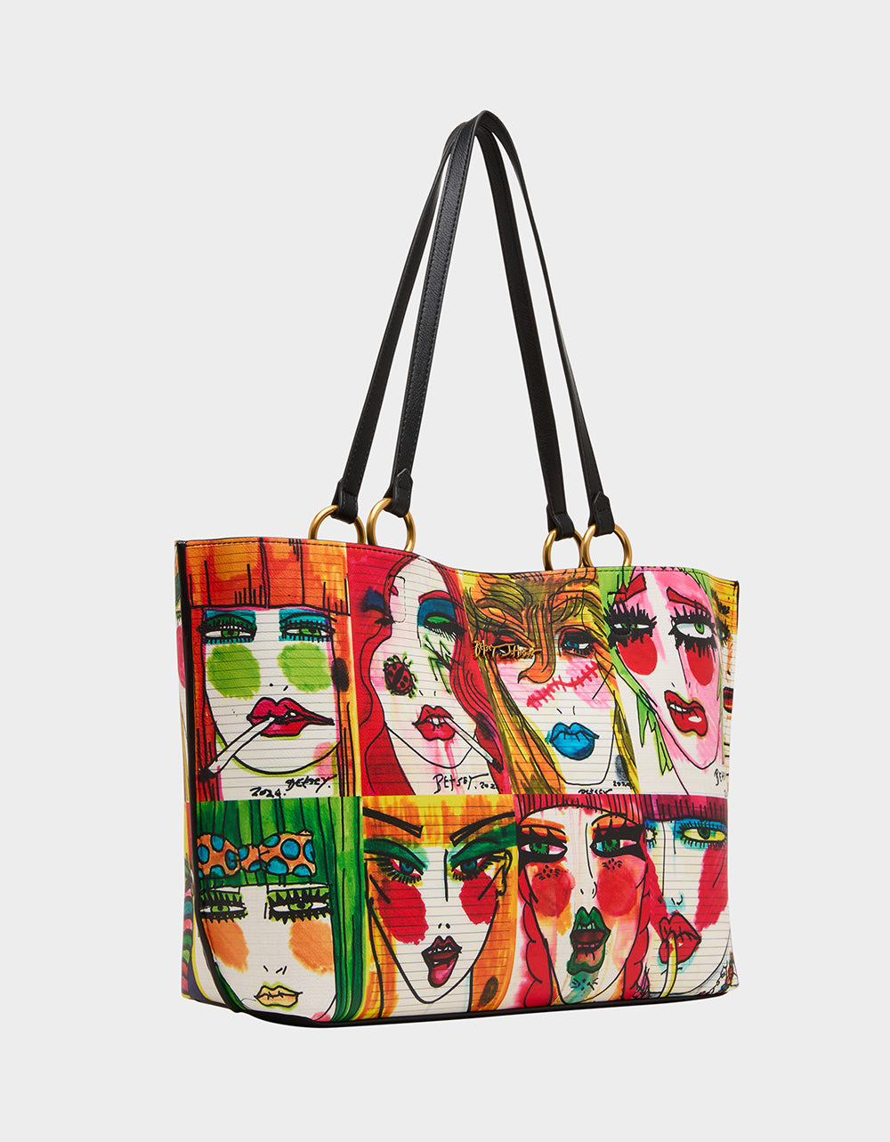 FACES TOTE MULTI - HANDBAGS - Betsey Johnson