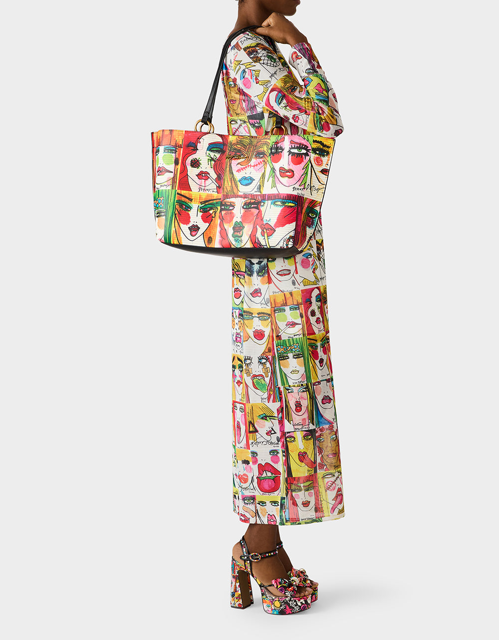 FACES TOTE MULTI - HANDBAGS - Betsey Johnson - view 2