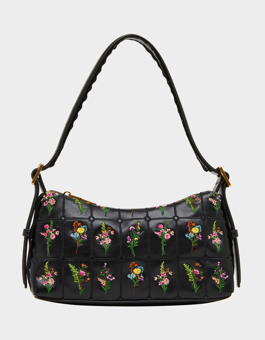 PRAIRIE SHOULDER BLACK/MULTI - HANDBAGS - Betsey Johnson