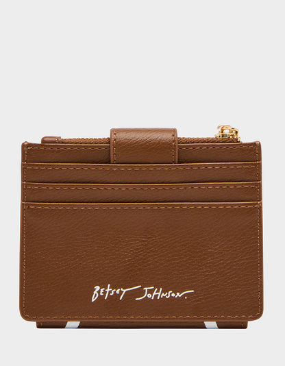 FIRST DOWN & FABULOUS WALLET BROWN - HANDBAGS - Betsey Johnson