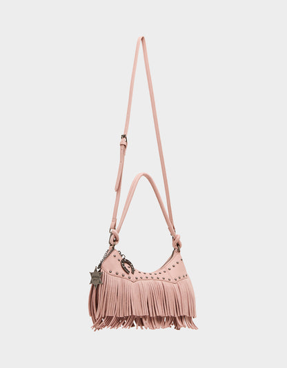 FRINGE BENEFITS BLUSH - HANDBAGS - Betsey Johnson
