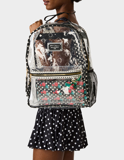 CLEAR BACKPACK DOTS - HANDBAGS - Betsey Johnson