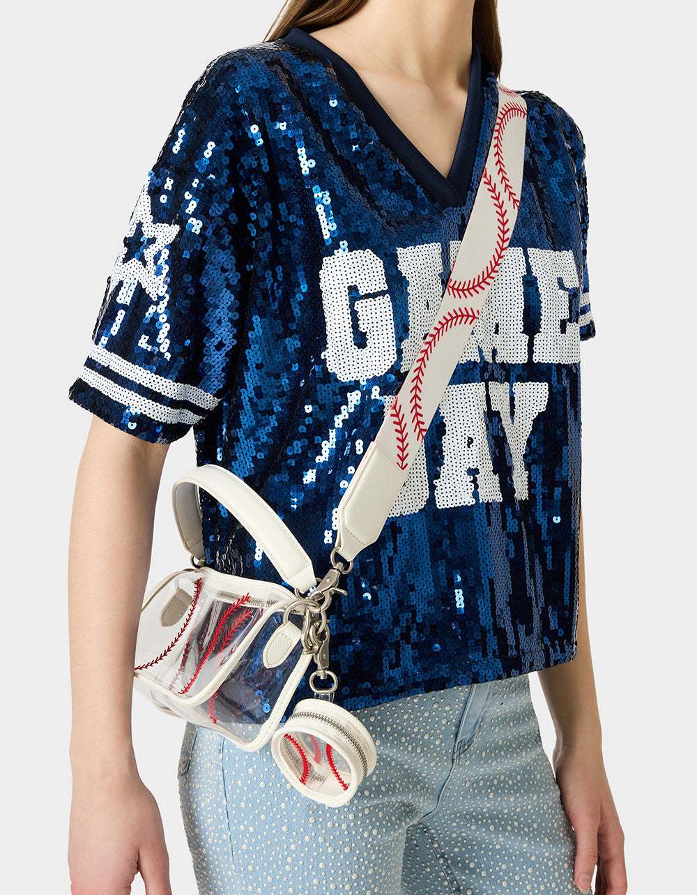 STADIUM BASEBALL BAG CLEAR - HANDBAGS - Betsey Johnson - view 2